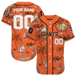 customized san francisco giants sailboat island orange jersey best selling