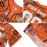customized san francisco giants sailboat island orange jersey best selling