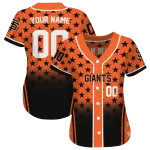 customized san francisco giants star burst black jersey best selling