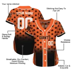 customized san francisco giants star burst black jersey best selling
