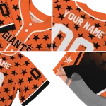 customized san francisco giants star burst black jersey best selling