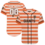 customized san francisco giants stripe layers orange white jersey best selling