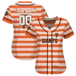 customized san francisco giants stripe layers orange white jersey best selling