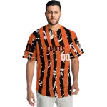 customized san francisco giants stripe paint orange jersey best selling