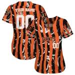 customized san francisco giants stripe paint orange jersey best selling