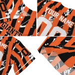 customized san francisco giants stripe paint orange jersey best selling