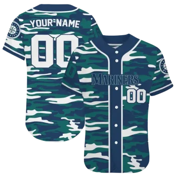 customized seattle mariners camo splash navy blue jersey best selling