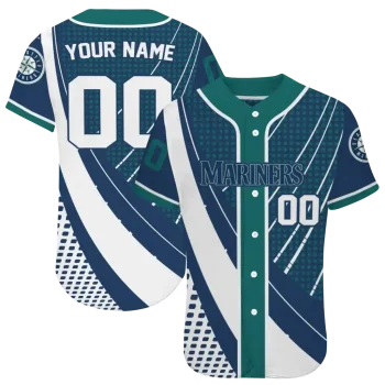 customized seattle mariners curved stripes navy blue white jersey best selling
