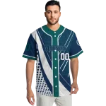 customized seattle mariners curved stripes navy blue white jersey best selling