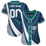 customized seattle mariners curved stripes navy blue white jersey best selling