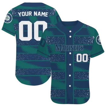 customized seattle mariners edgy stripes navy blue jersey best selling
