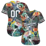 customized seattle mariners geometric fusion aqua jersey best selling