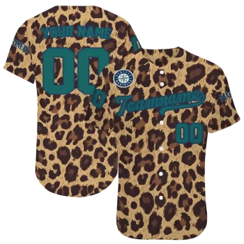 customized seattle mariners leopard spot jersey best selling