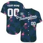 customized seattle mariners tropical flamingo navy blue jersey best selling