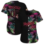 customized st louis cardinals palm leaf black jersey best selling