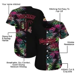 customized st louis cardinals palm leaf black jersey best selling