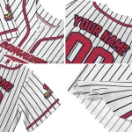 customized st louis cardinals pinstripe lines white jersey best selling