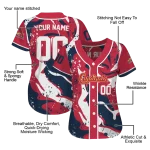 customized st louis cardinals splash swirl red jersey best selling
