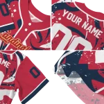 customized st louis cardinals splash swirl red jersey best selling