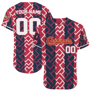 customized st louis cardinals squares grid red jersey best selling