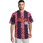 customized st louis cardinals squares grid red jersey best selling