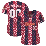 customized st louis cardinals squares grid red jersey best selling