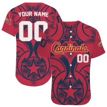 customized st louis cardinals star circle red jersey best selling