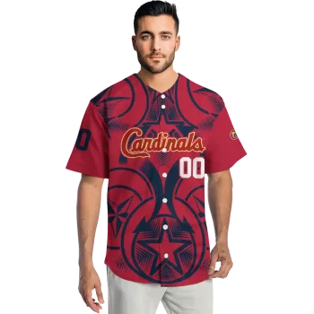 customized st louis cardinals star circle red jersey fashion forward