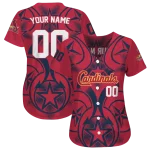 customized st louis cardinals star circle red jersey best selling