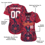 customized st louis cardinals star circle red jersey best selling