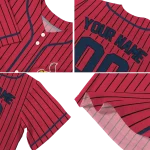 customized st louis cardinals stripe pattern red jersey best selling