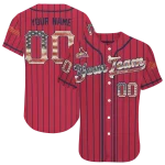 customized st louis cardinals vertical stripes red jersey best selling
