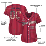 customized st louis cardinals vertical stripes red jersey best selling