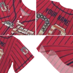 customized st louis cardinals vertical stripes red jersey best selling