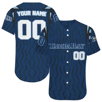 customized tampa bay rays chevron rhythm navy jersey best selling