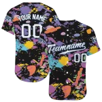 customized tampa bay rays paint splatter black jersey best selling