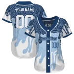customized tampa bay rays pattern drip navy white jersey best selling
