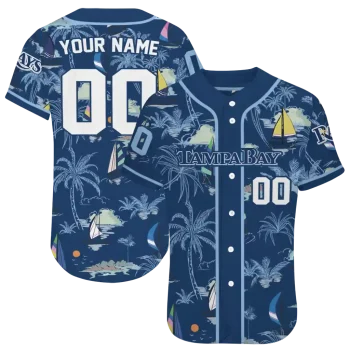 customized tampa bay rays sailboat island navy jersey best selling