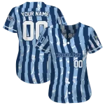 customized tampa bay rays stripe paint navy jersey best selling