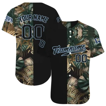 customized tampa bay rays tropical foliage black jersey best selling