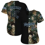 customized tampa bay rays tropical foliage black jersey best selling