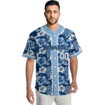 customized tampa bay rays tropical hibiscus light blue jersey best selling
