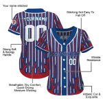 customized texas rangers blazing stripes blue jersey best selling