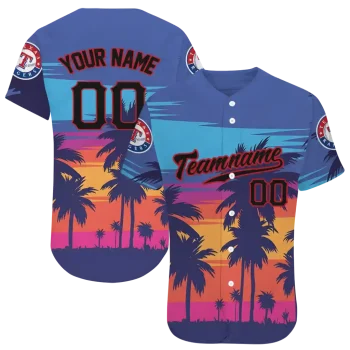 customized texas rangers palm paradise jersey best selling