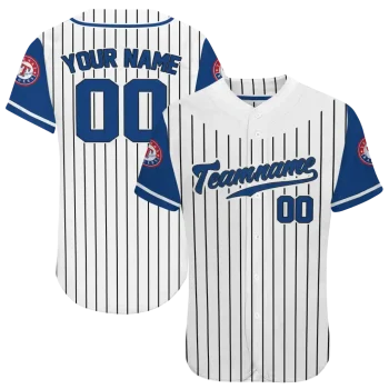 customized texas rangers pinstripe blue white jersey best selling