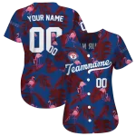 customized texas rangers tropical flamingo blue jersey best selling