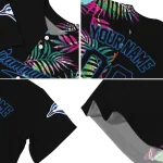 customized toronto blue jays palm leaf black jersey best selling