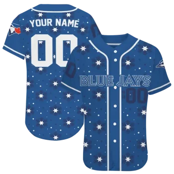 customized toronto blue jays snowflake festive blue jersey best selling