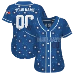 customized toronto blue jays snowflake festive blue jersey best selling