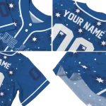 customized toronto blue jays snowflake festive blue jersey best selling